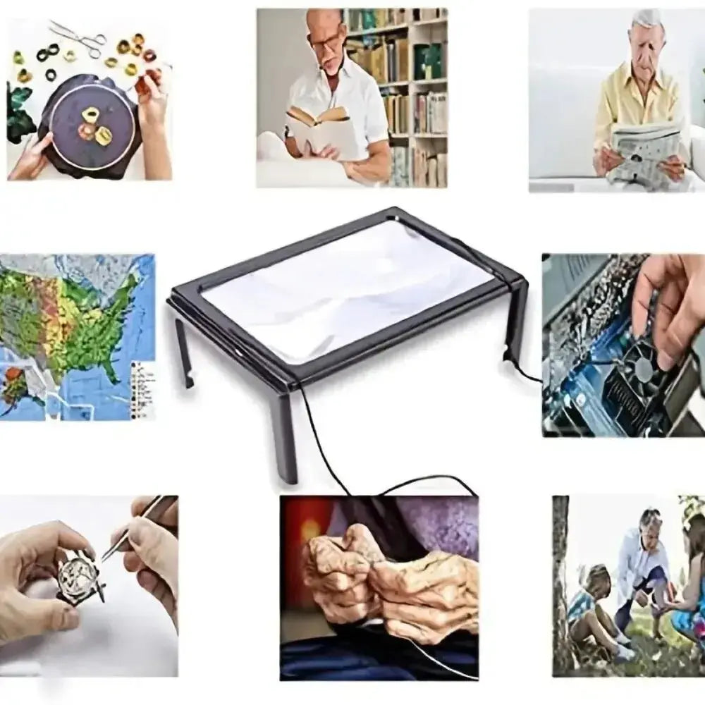 Versatile 3x Magnifying Desk Lamp for Easy Reading
