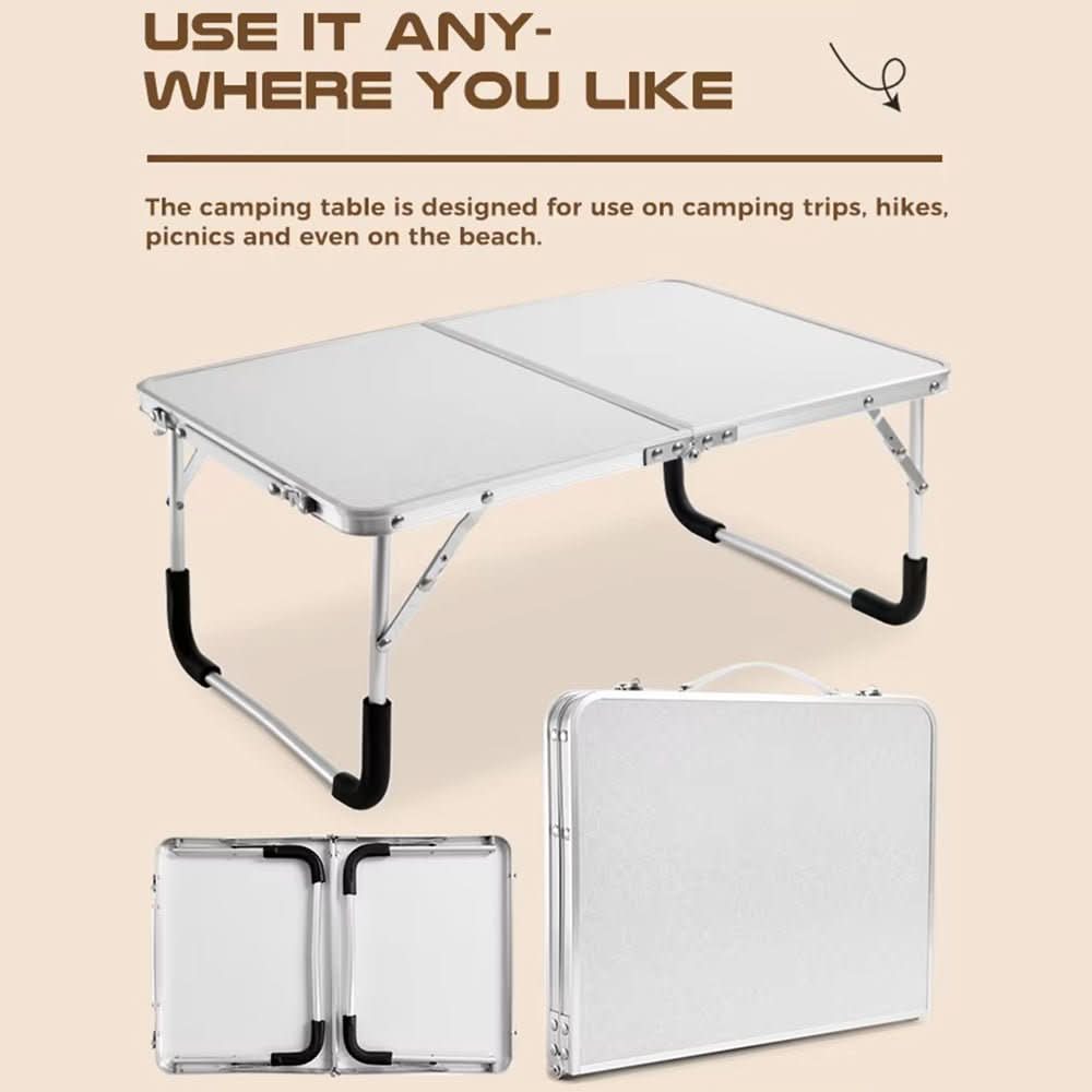TravelMate Folding Outdoor Table with Lightweight Aluminium Frame