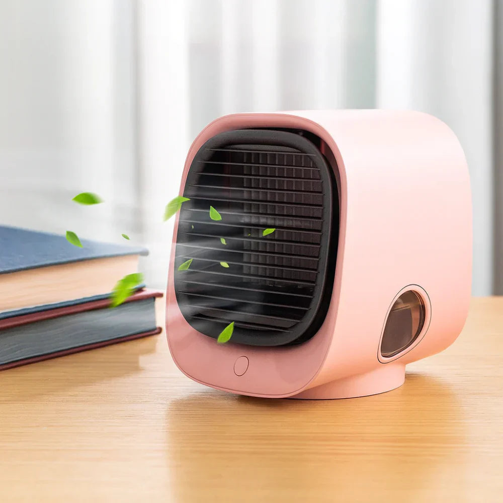 Dual-Function USB Air Cooler and Humidifier for Small Spaces