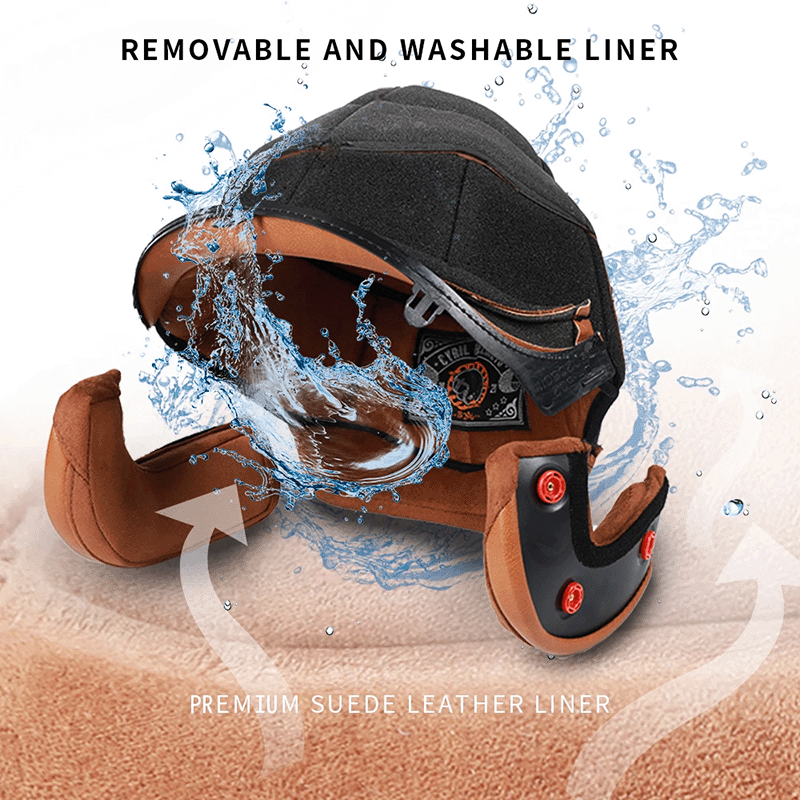 Lightweight Open Face Motorcycle Helmet with Retro Design for Comfort