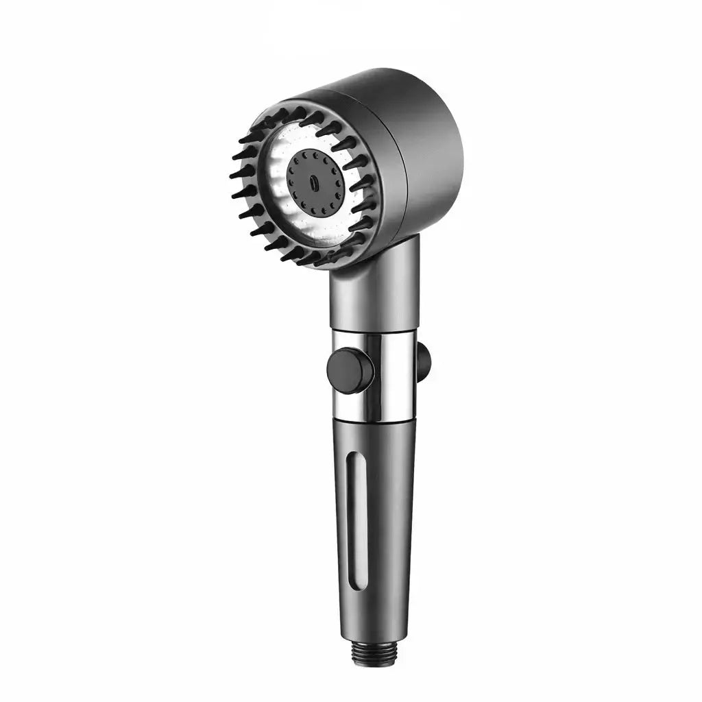 High Pressure Handheld Shower Head Set with 6 Replacement Filters and Stainless Steel Hose