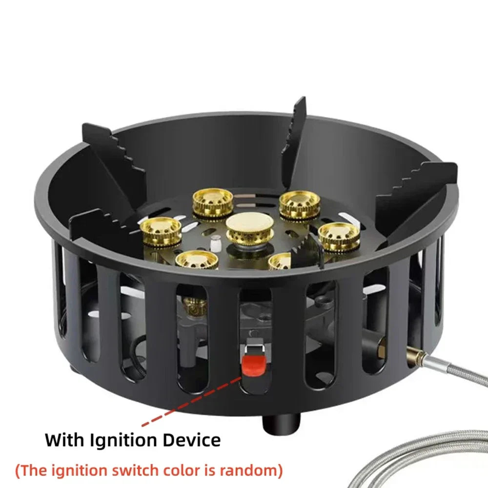 Compact Outdoor Gas Stove - Foldable Design with Sturdy Stainless Steel