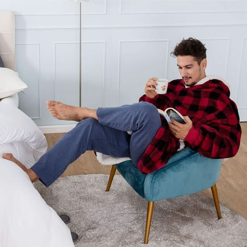 SnugWear Fleece Hoodie Blanket for Ultimate Warmth