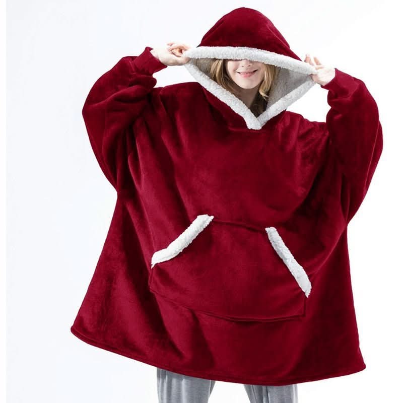 SnugWear Fleece Hoodie Blanket for Ultimate Warmth