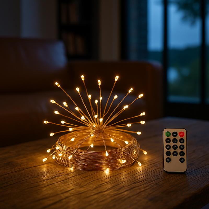 Outdoor String Lights with Remote – Flexible Design for Parties
