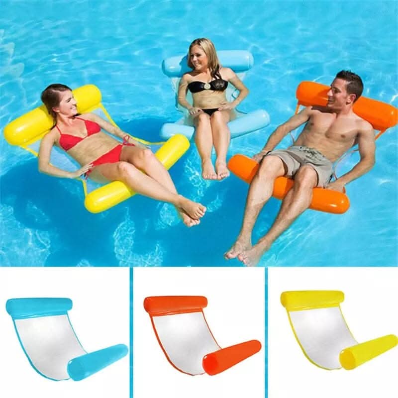 Inflatable Pool Lounge Chair | Durable PVC Floating Bed for Relaxation