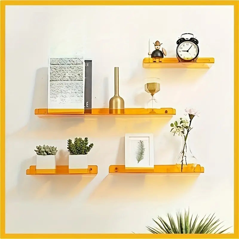 Industrial Floating Shelf in Elegant Blue – Simple Installation for Home Decor