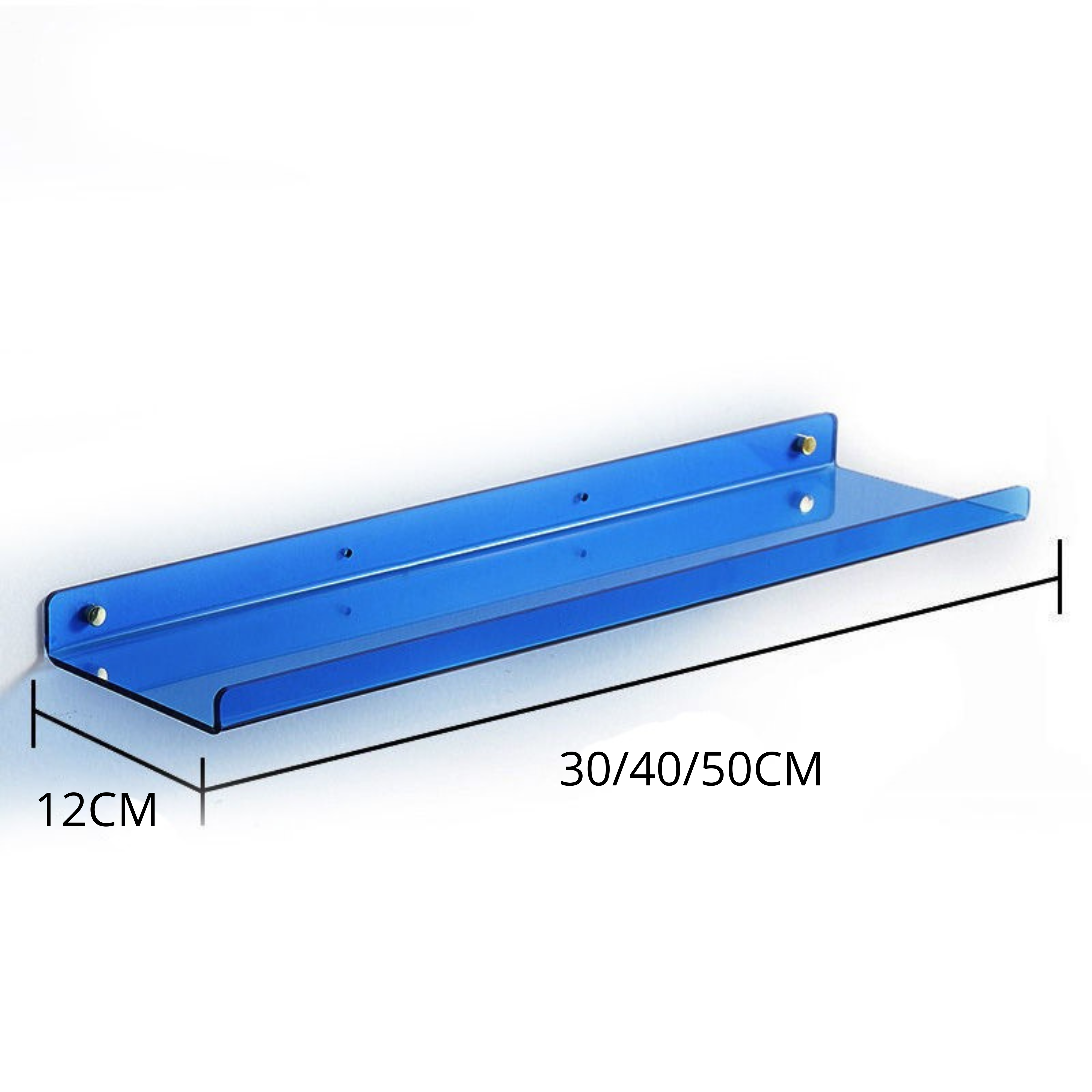 Industrial Floating Shelf in Elegant Blue – Simple Installation for Home Decor