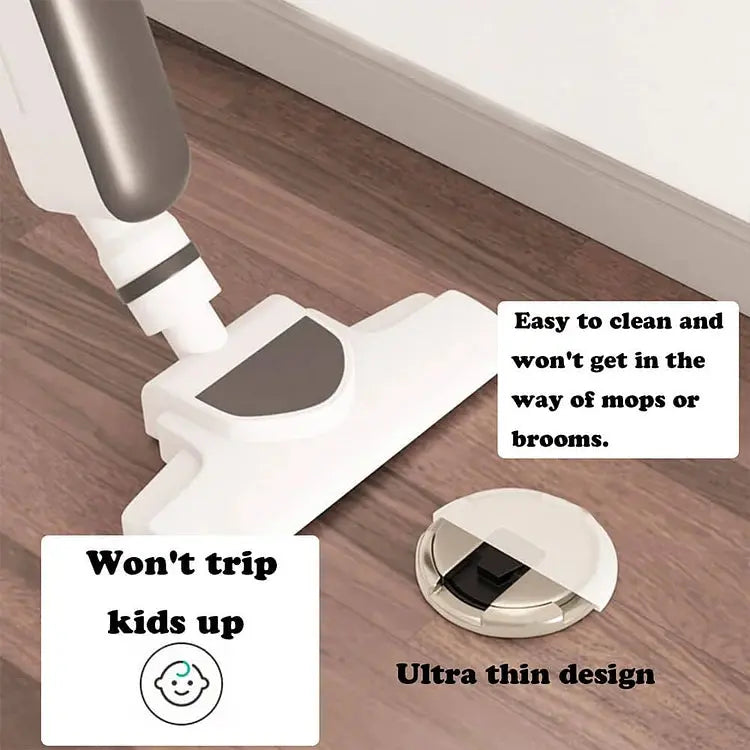 Zinc Alloy Floor Door Stop with Press-to-Lock Mechanism for Stability