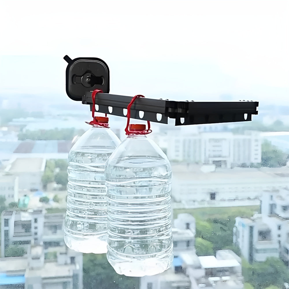 Compact and Versatile Laundry Drying Rack with Suction Mount
