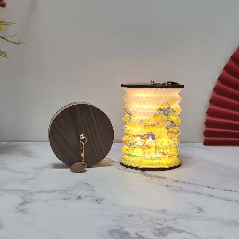 Illuminating Origami Lotus Table Lamp – Colorful USB LED Accent Light