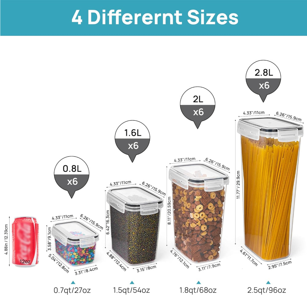 Stackable Airtight Kitchen Storage Solutions Set