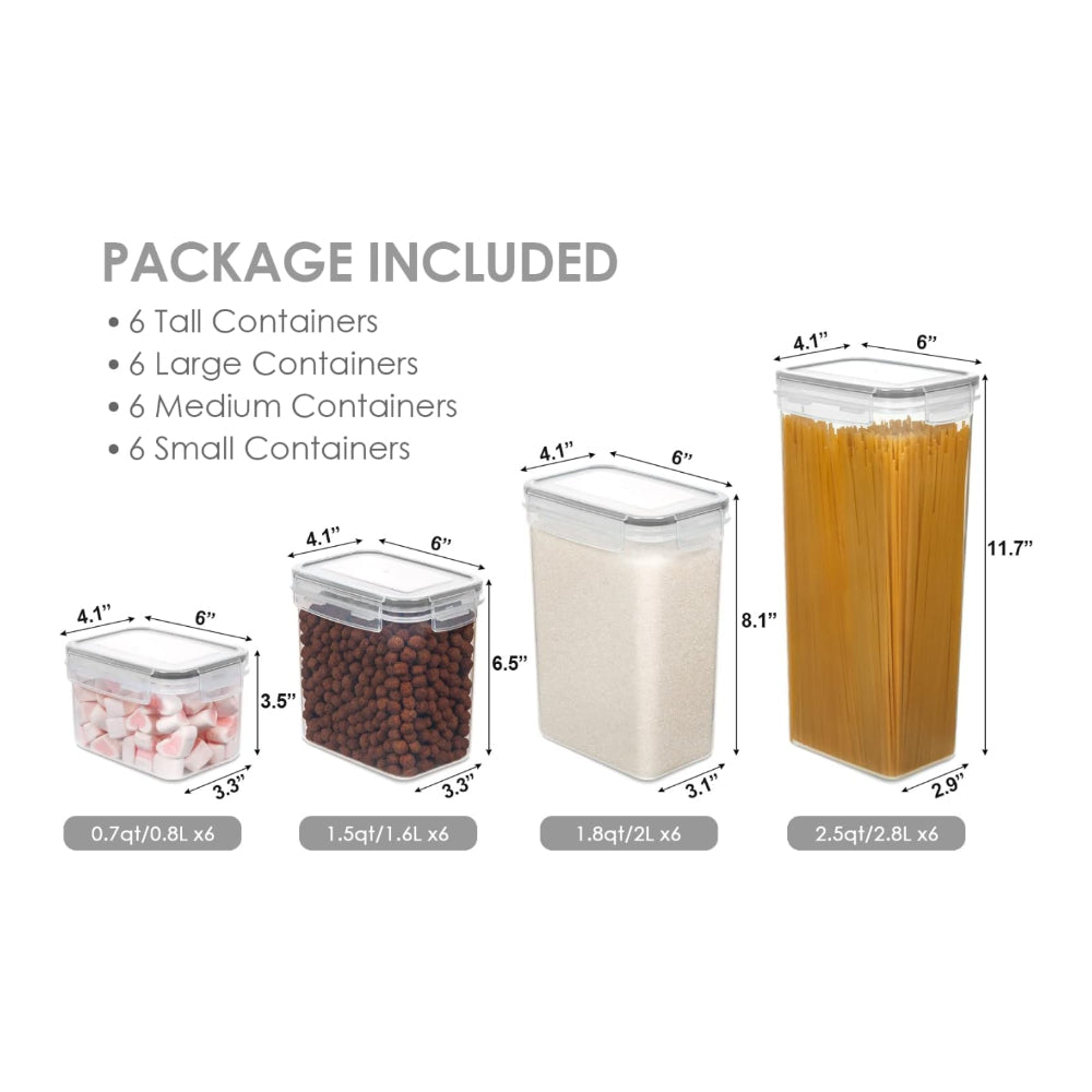 Stackable Airtight Kitchen Storage Solutions Set