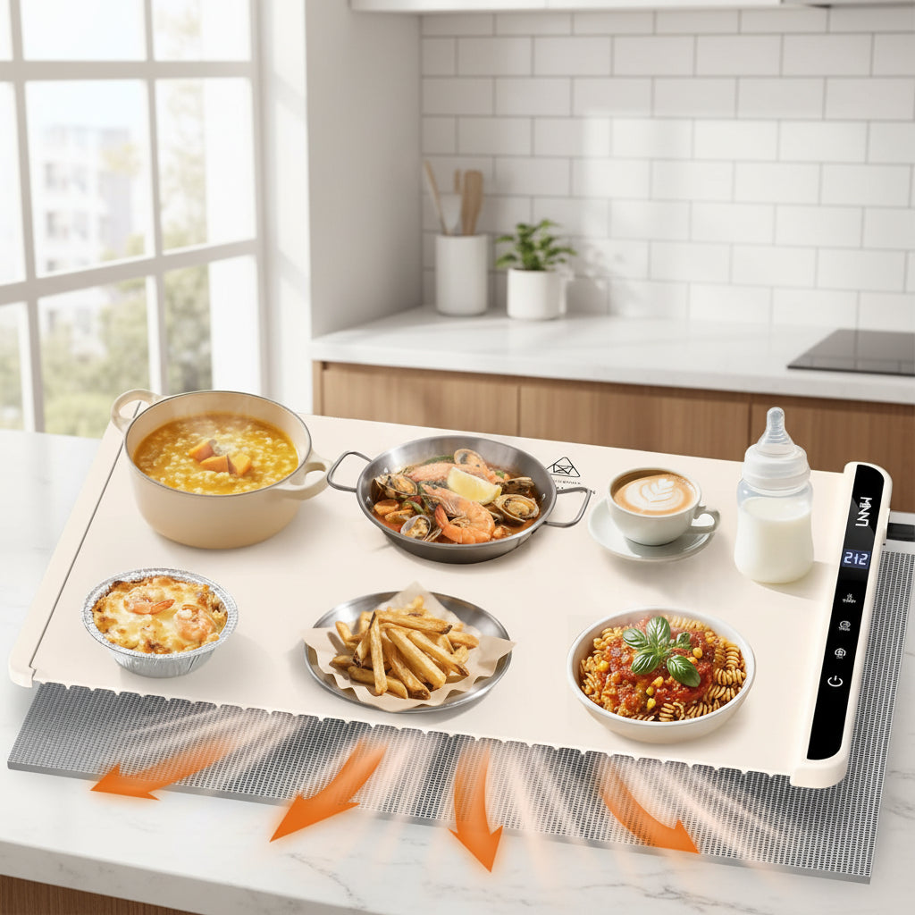 Smart Heat Serving Mat for Effortless Meal Warmth