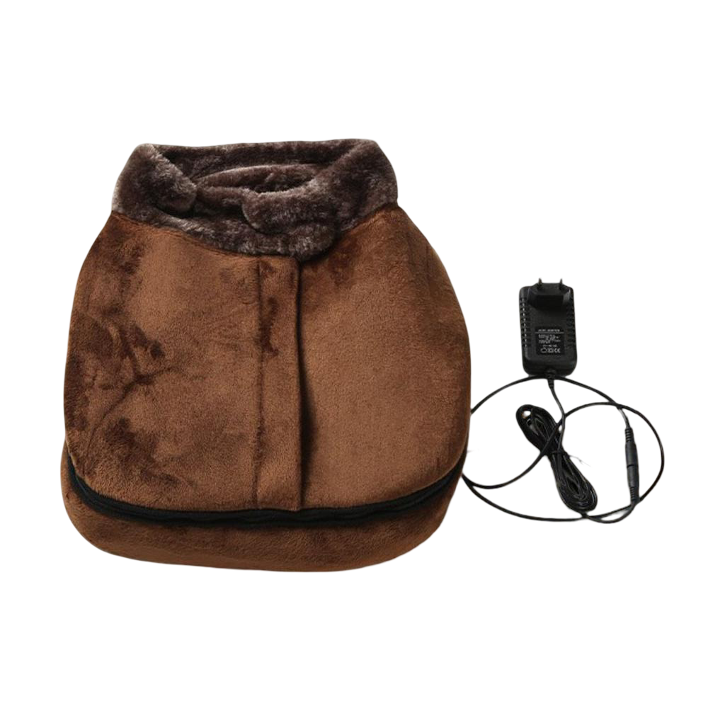 Cozy Heat and Vibration Foot Massager Slippers for Ultimate Comfort