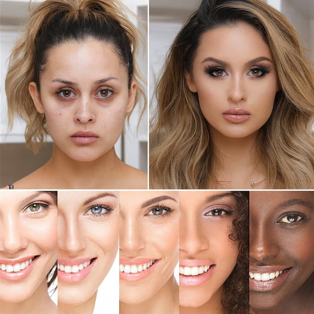 Compact Foundation with Integrated Applicator for Flawless Skin