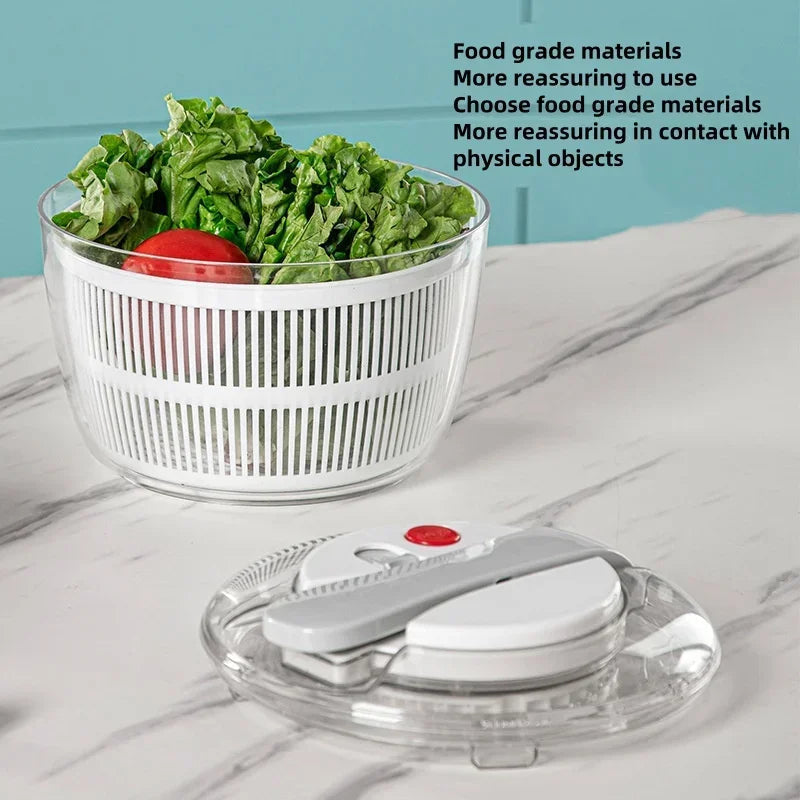 Salad Spinner for Crisp Vegetables | Easy Drying with Spin Mechanism