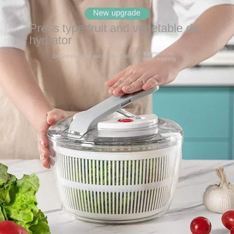 Salad Spinner for Crisp Vegetables | Easy Drying with Spin Mechanism