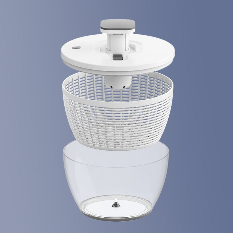 Quick-Dry Fruit and Salad Spinner Basket with Breathable Mesh