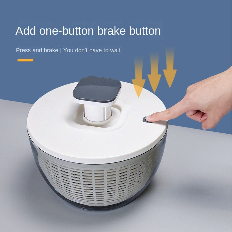 Quick-Dry Fruit and Salad Spinner Basket with Breathable Mesh