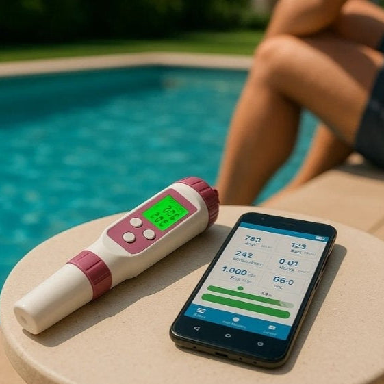 Smart Water Analyzer - Comprehensive pH & Chlorine Tester