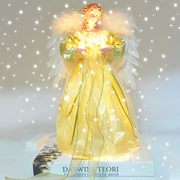 Celestial Angel Tree Topper – Animated Holiday Decoration