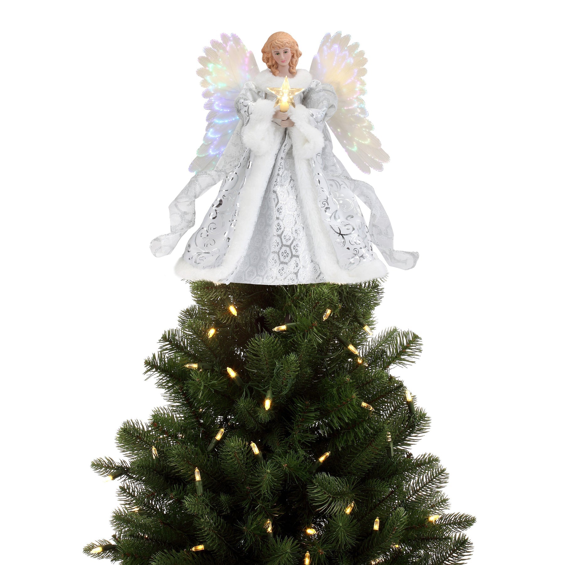 Celestial Angel Tree Topper – Animated Holiday Decoration