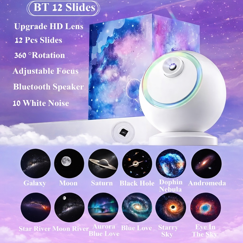 Celestial Harmony Bluetooth Star Light Projector & Speaker