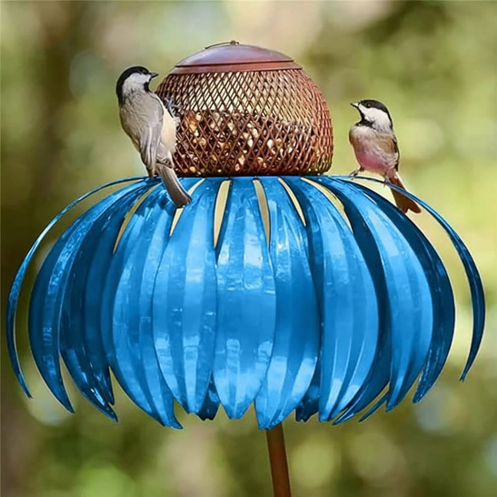 Charming Sunflower Metal Bird Feeder for Your Outdoor Haven