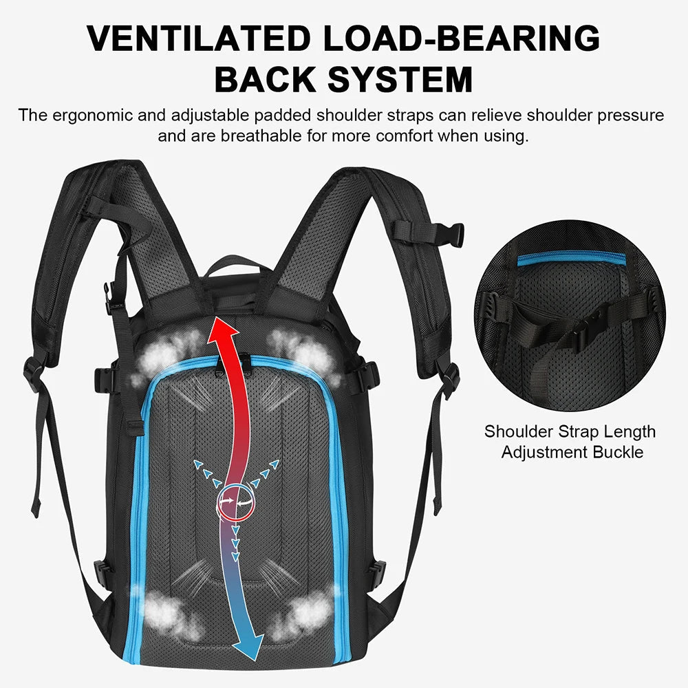 AlpineGuard 50L Waterproof Ski Boot Backpack for Adventurers