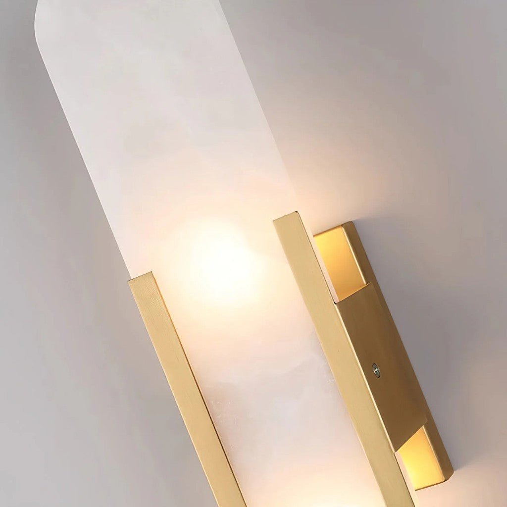 Radiant Aura - Stylish Black and Gold LED Wall Fixture