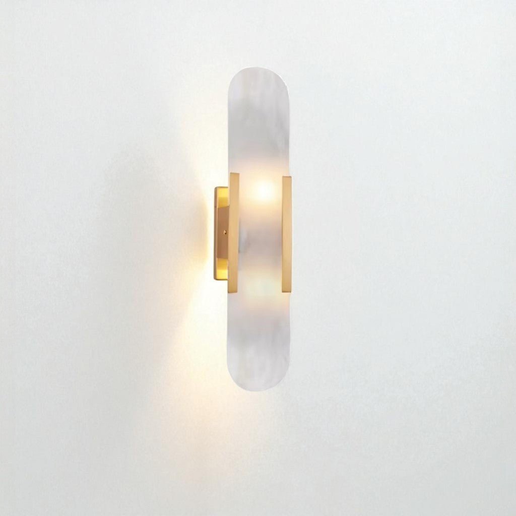 Radiant Aura - Stylish Black and Gold LED Wall Fixture