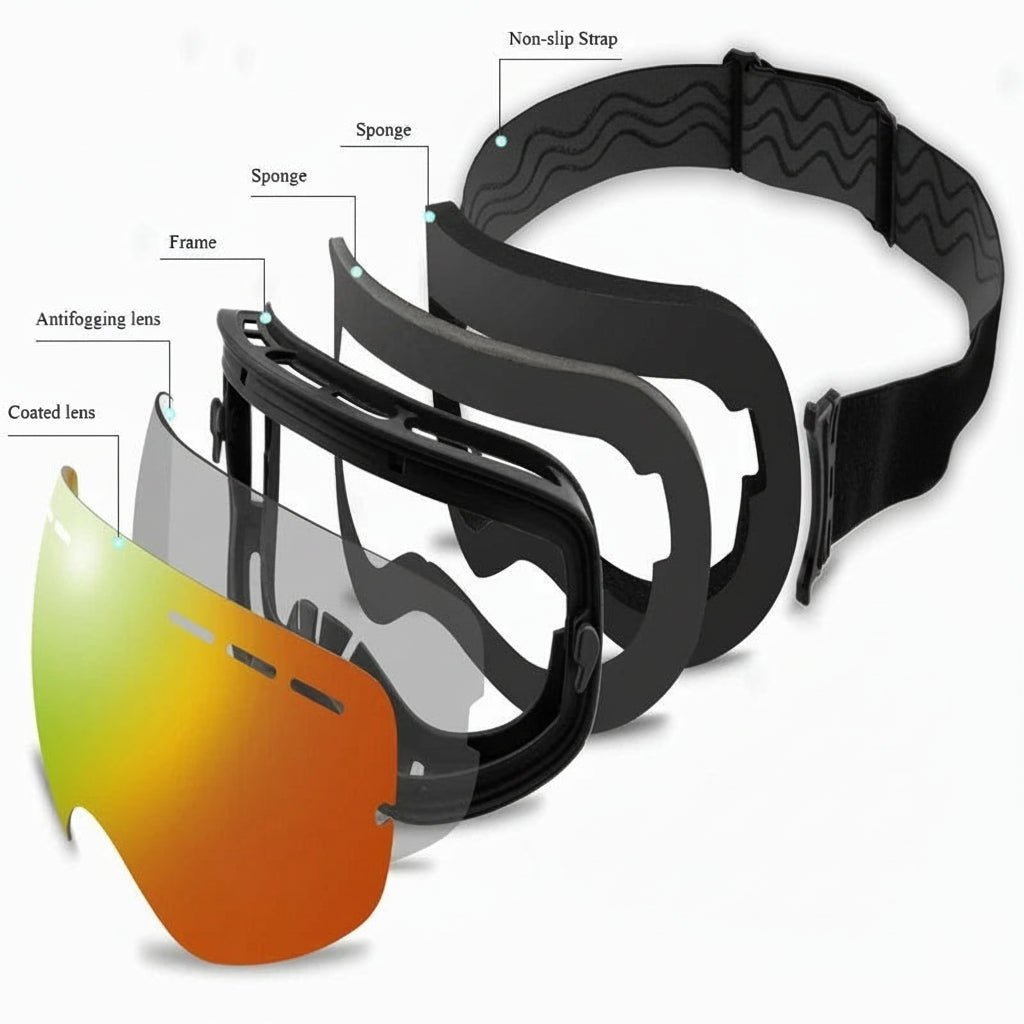 ClarityGuard Dual-Layer Anti-Fog Snow Sports Goggles