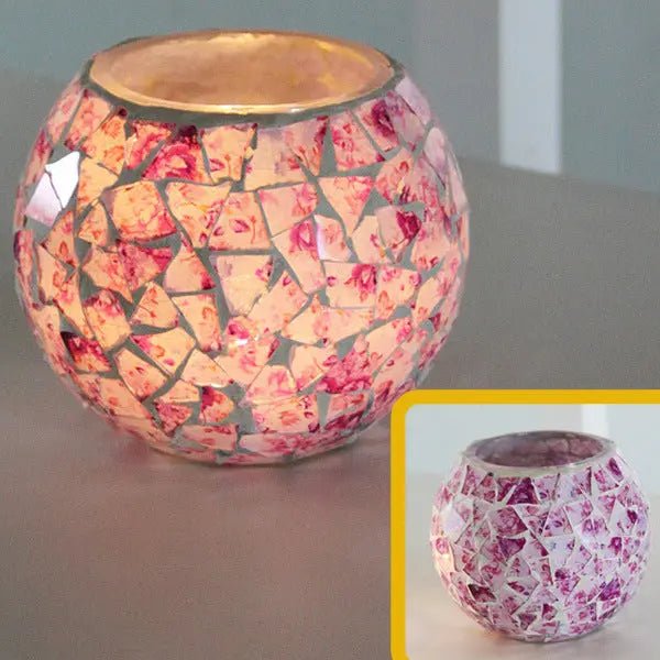 SerenityGlow Elegant Glass Candle Holder for Tranquil Spaces