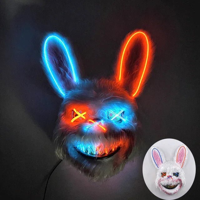 NeonGlow Party Mask with LED Lights for Events