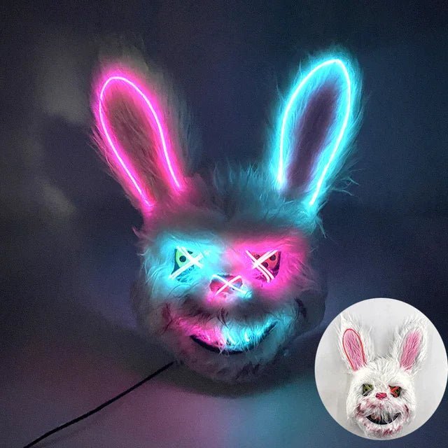 NeonGlow Party Mask with LED Lights for Events