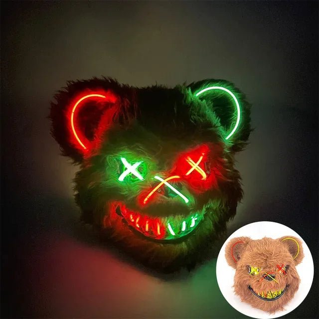 NeonGlow Party Mask with LED Lights for Events