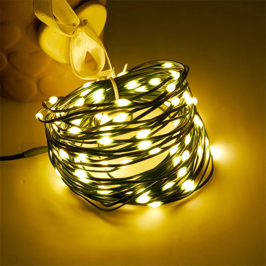 TwilightGleam Warm LED Fairy Lights for Outdoor Enchantment