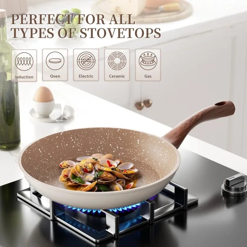 GranitePro Nonstick Aluminum Skillet for Effortless Cooking