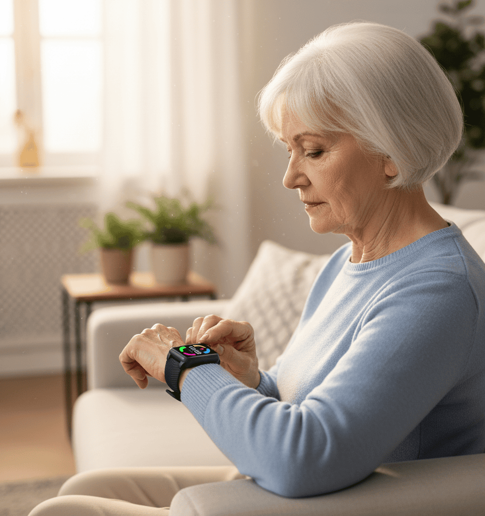 GuardianTrack Smartwatch for Seniors with Emergency Features