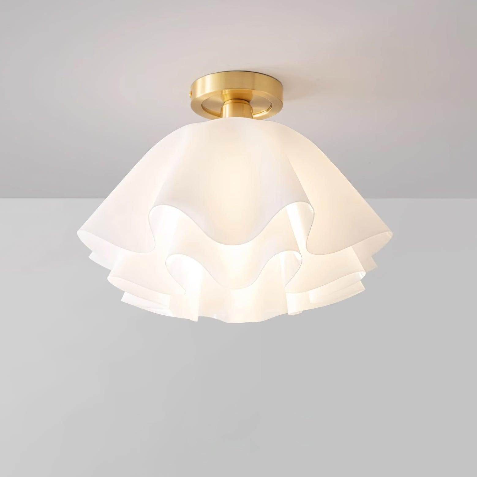 EleganceBeam Modern Ceiling Fixture with Copper Accent
