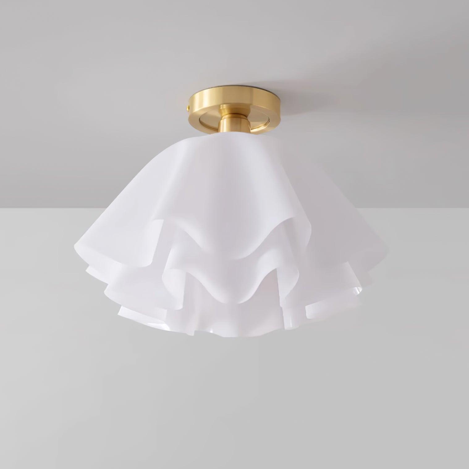 EleganceBeam Modern Ceiling Fixture with Copper Accent