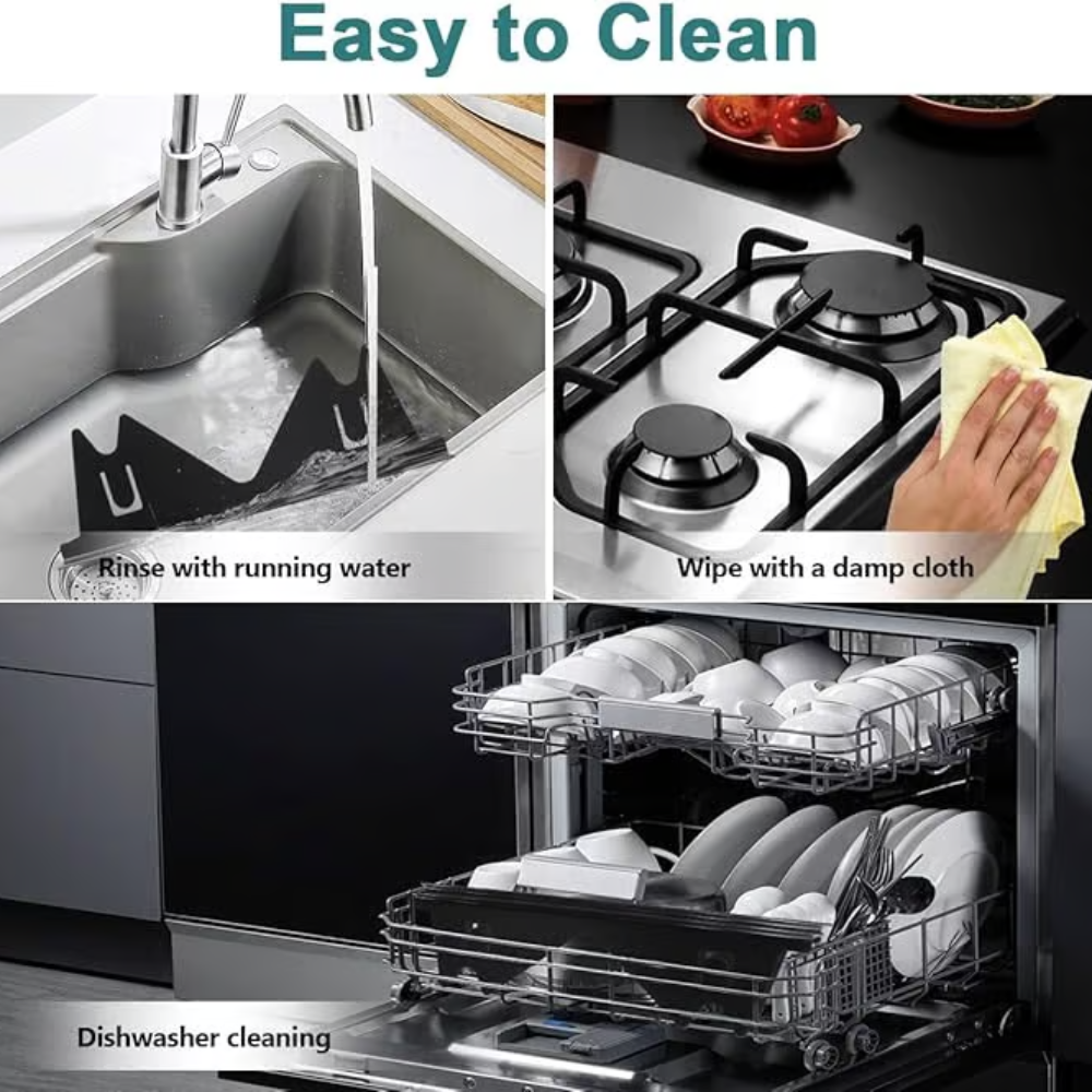 Stainless Steel Stove Gap Filler – Adjustable Fit for Easy Kitchen Installation
