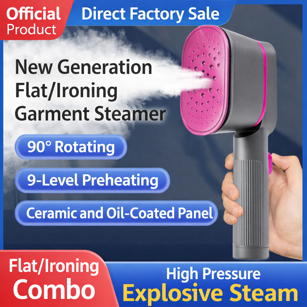 Portable Fabric Steamer for Effortless Travel and Home Care