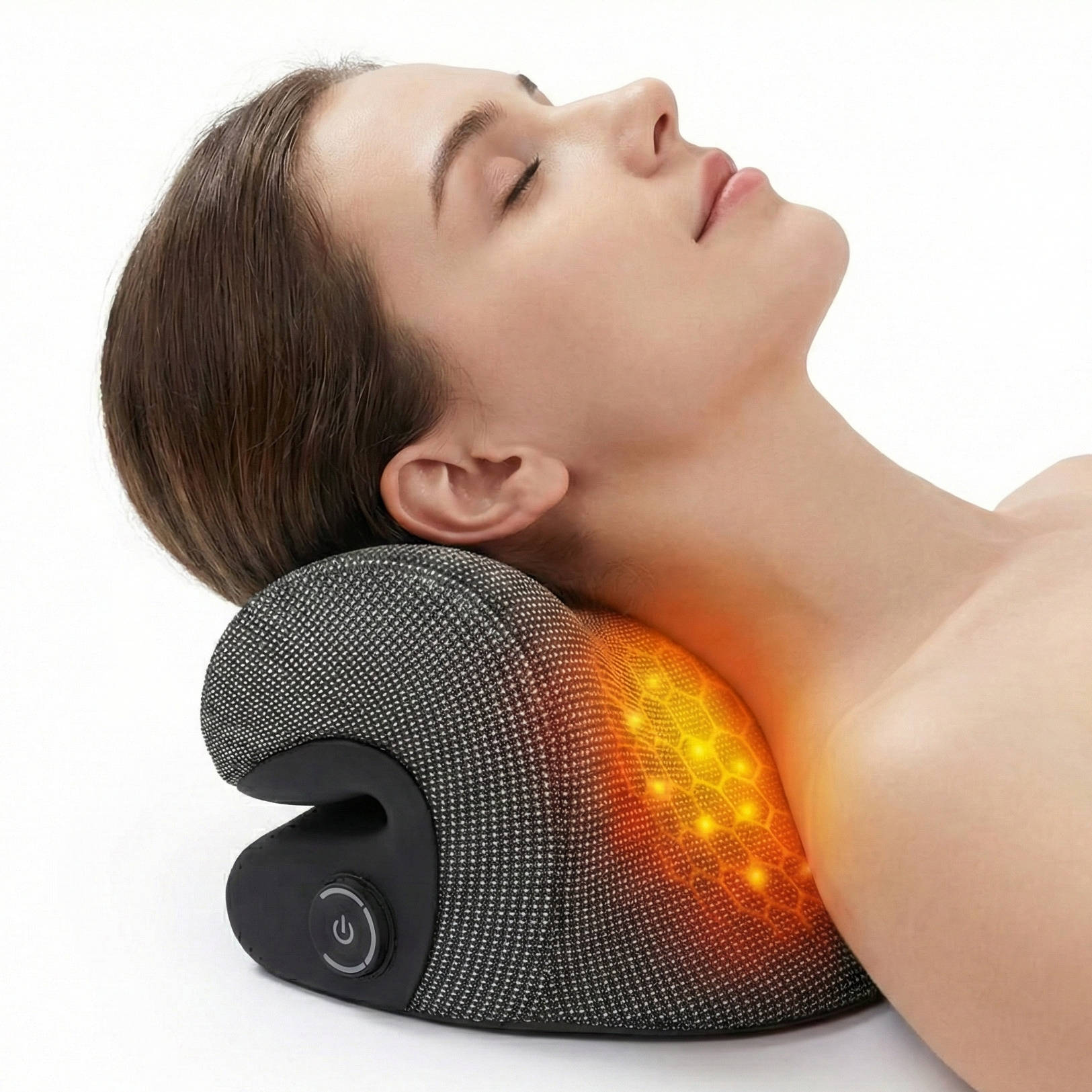 Soothing Neck Relaxer with Custom Heat and Massage Features