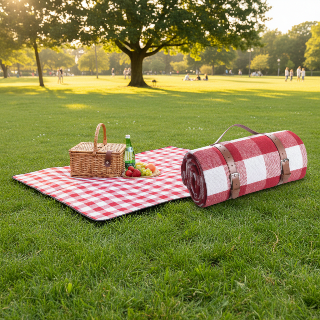 AdventureReady Outdoor Picnic Blanket with Water-Resistant Design