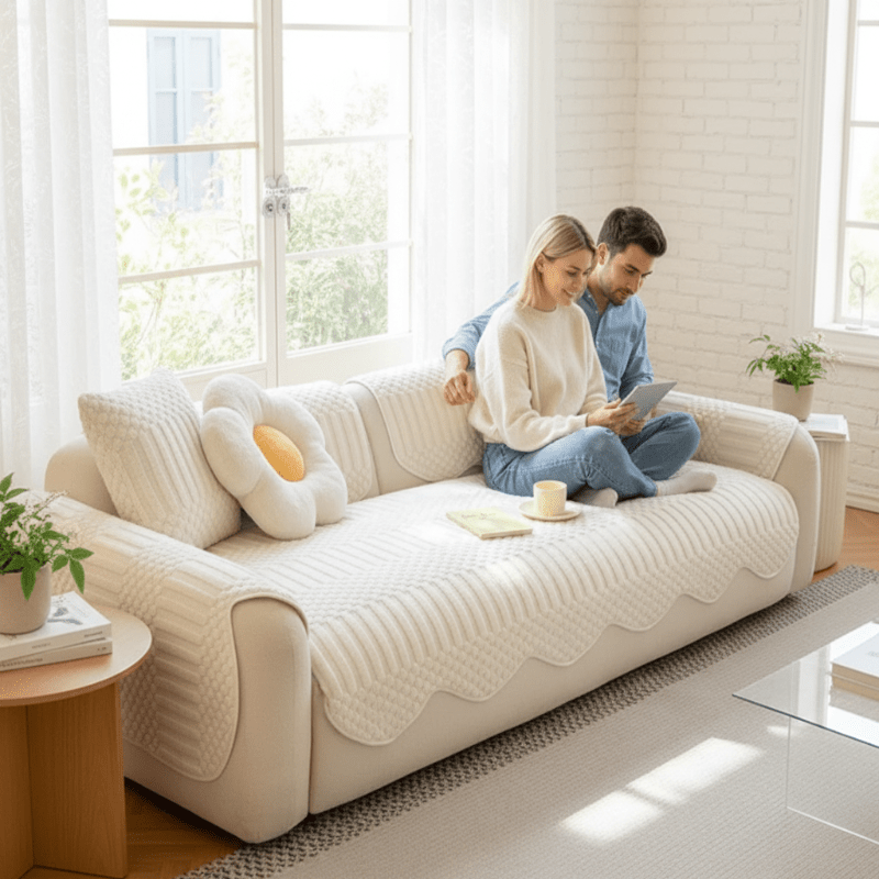 Snug Haven Plush Fleece Sofa Blanket for Ultimate Winter Comfort