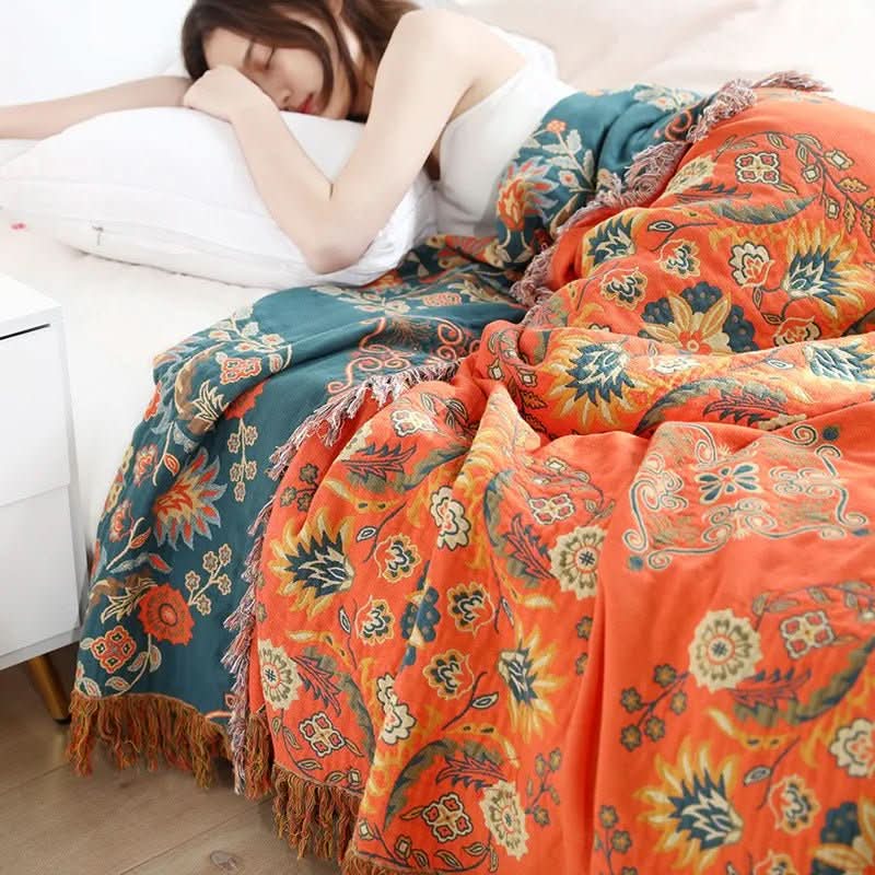 Chic Cotton Blanket Cover for Stylish Comfort