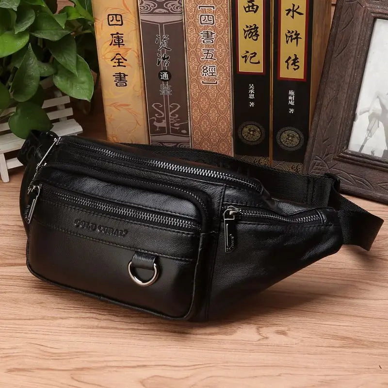 Real Leather Fanny Pack | Spacious Storage & Multi-Functional Travel Design