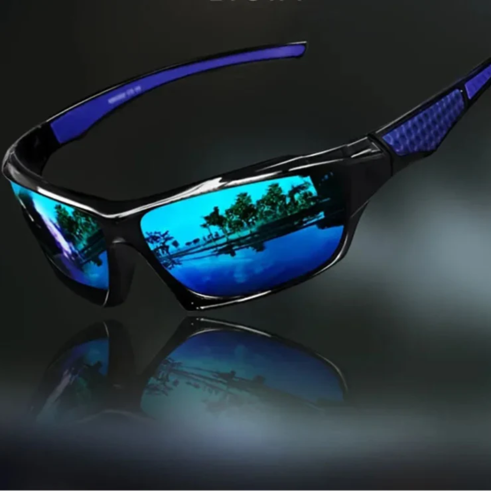 Round Polarized Sunglasses with Metal Frame for Unisex